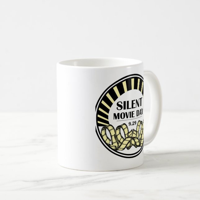 Silent Movie Day Coffee Mug (Devant droit)