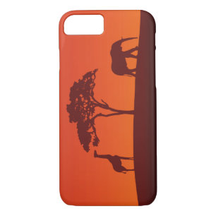 Silhouette africaine Safari - coque iphone