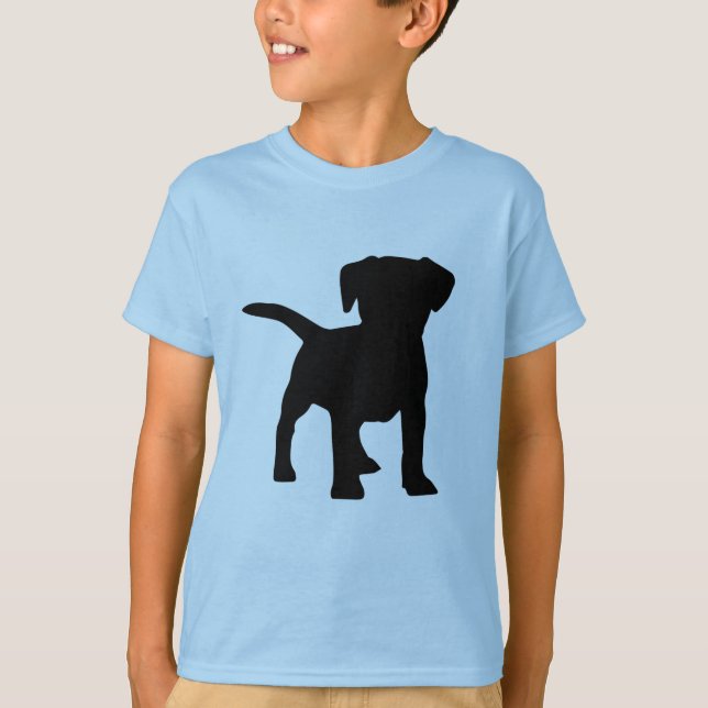 Silhouette Classique Du T-shirt Chien (Devant)