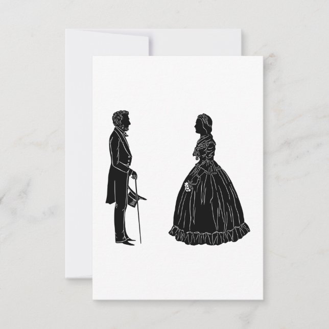 silhouette d'abraham lincoln mary todd lincoln (Devant)