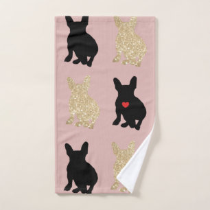 Silhouette d'amour de Frenchie