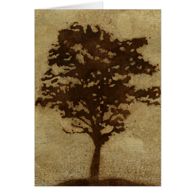 Silhouette d'arbre sur Arrière - plan de bronze (Devant)