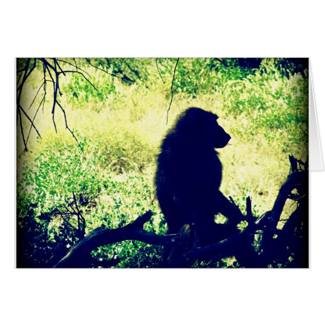 Silhouette de babouin (Devant horizontal)