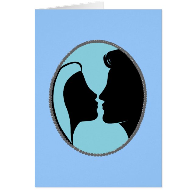 Silhouette de baiser de camée (Devant)