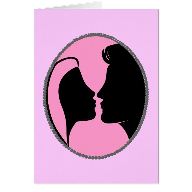 Silhouette de baiser de camée (Devant)