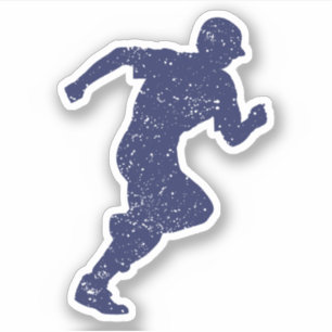 Silhouette de baseball - autocollant de garçon cou