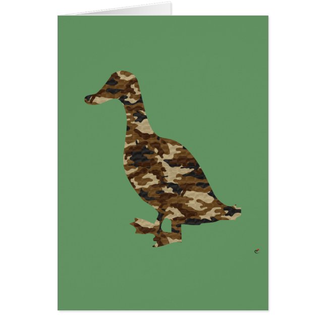 Silhouette de canard de camouflage (Devant)