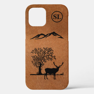 Silhouette de cerf personnalisé iPhone 12 Coque Ap