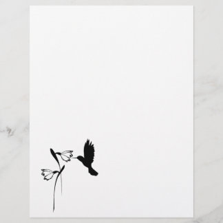 Silhouette de colibri