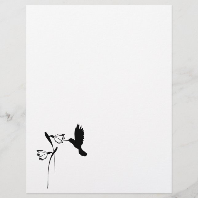 Silhouette de colibri (Devant)