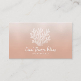 Silhouette de corail marin | Carte de visite corai
