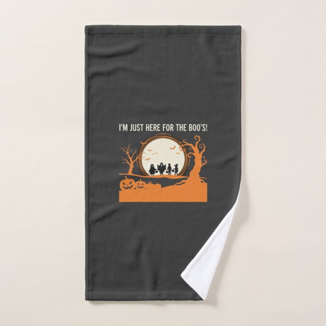 Silhouette de fantôme de Halloween Boo (Serviette à main)