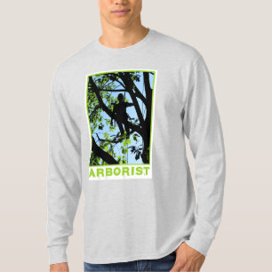 Silhouette de grimpeur d'arbre : T-shirt de l'arch