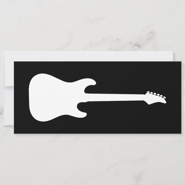 silhouette de guitare électrique (Devant)