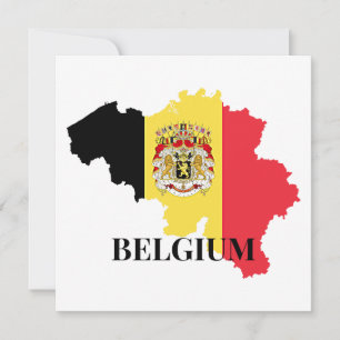 Silhouette de la Belgique, drapeau,