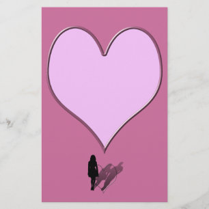Silhouette de la femme disparue