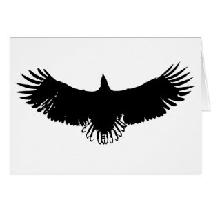 Silhouette de l'aigle d'atterrissage