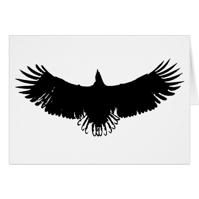 Silhouette de l'aigle d'atterrissage (Devant horizontal)