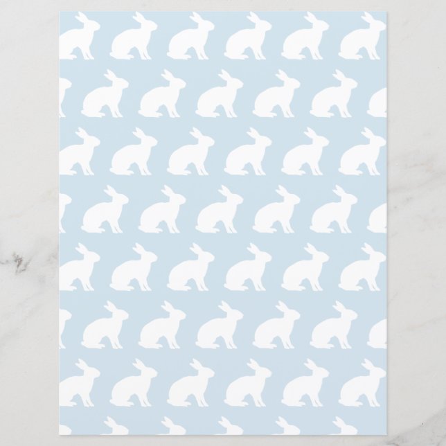 Silhouette de lapin blanc (Devant)