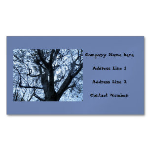 Silhouette de l'arbre photo Magnets d'entreprise p