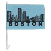 Silhouette de l'horizon de Boston