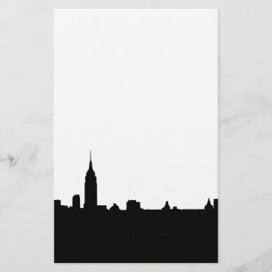 Silhouette de New York noir et blanc