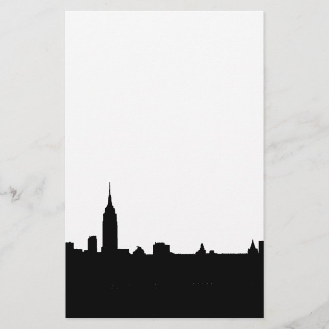Silhouette de New York noir et blanc (Devant)
