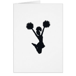 Silhouette de pom-pom girl