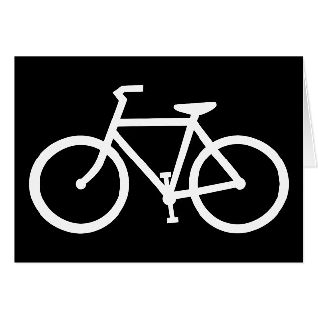 silhouette de vélo (Devant Horizontal)