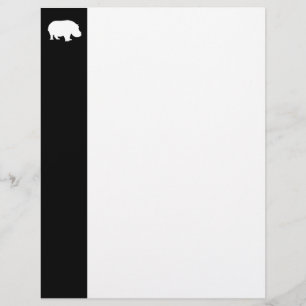Silhouette d'hippopotame