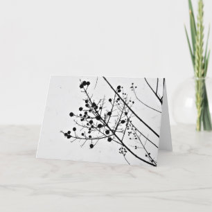 Silhouette d'hiver, carte