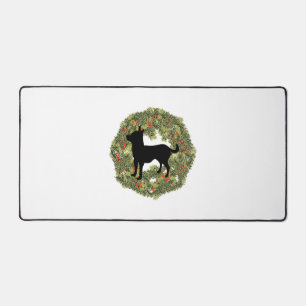 Silhouette d'ombre Chihuahua dans une couronne