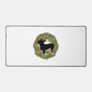 Silhouette d'ombre vers le haut Corgi dans une cou