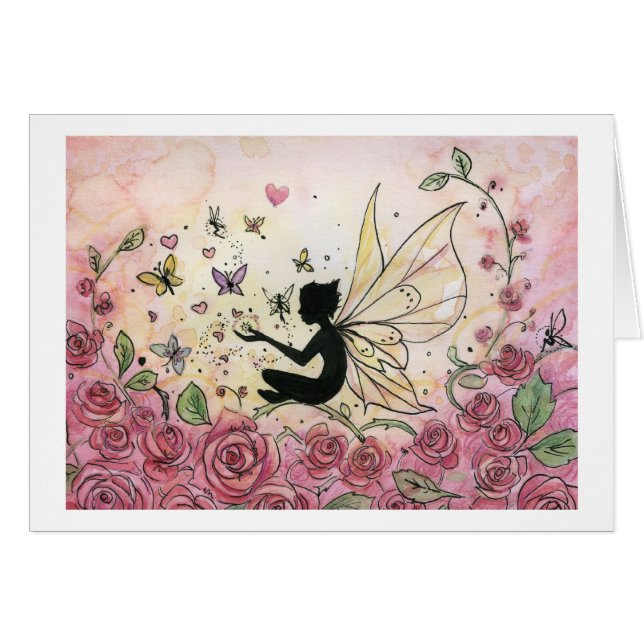 Silhouette et roses (Devant horizontal)