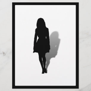 Silhouette femme célibataire