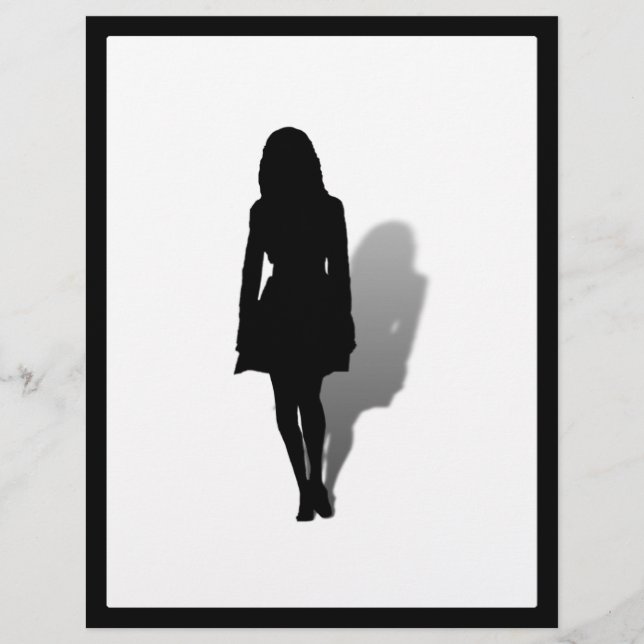 Silhouette femme célibataire (Devant)