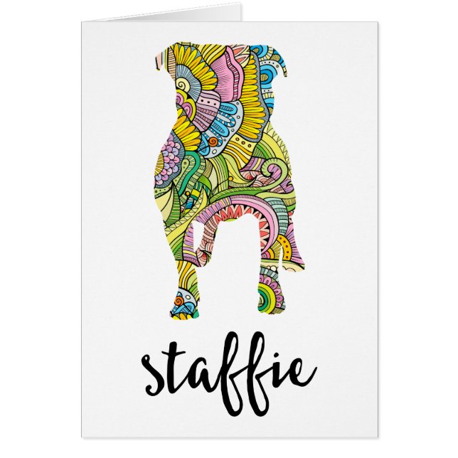 Silhouette florale de motif du Staffordshire (Devant)
