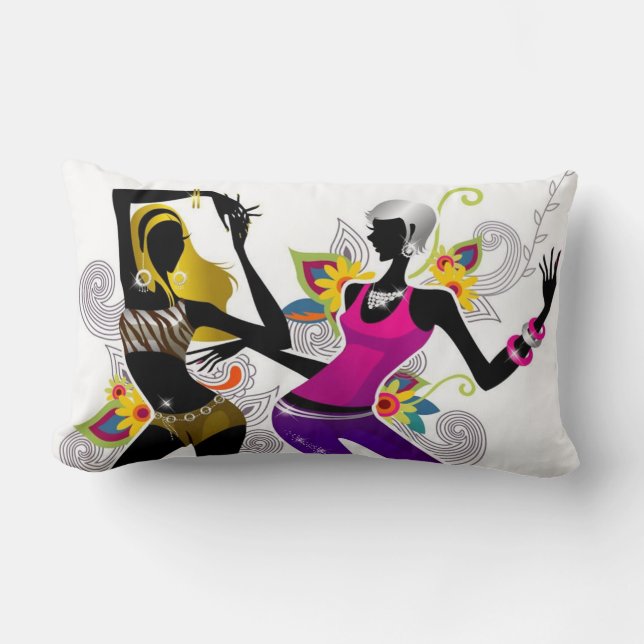 Silhouette Girls Blanches / Coussins noirs (Recto)