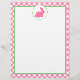 Silhouette Lapin Rose