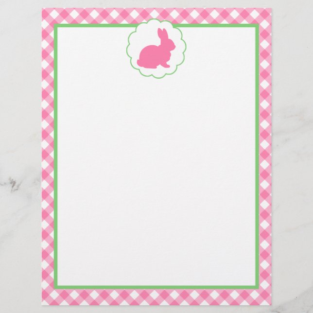 Silhouette Lapin Rose (Devant)