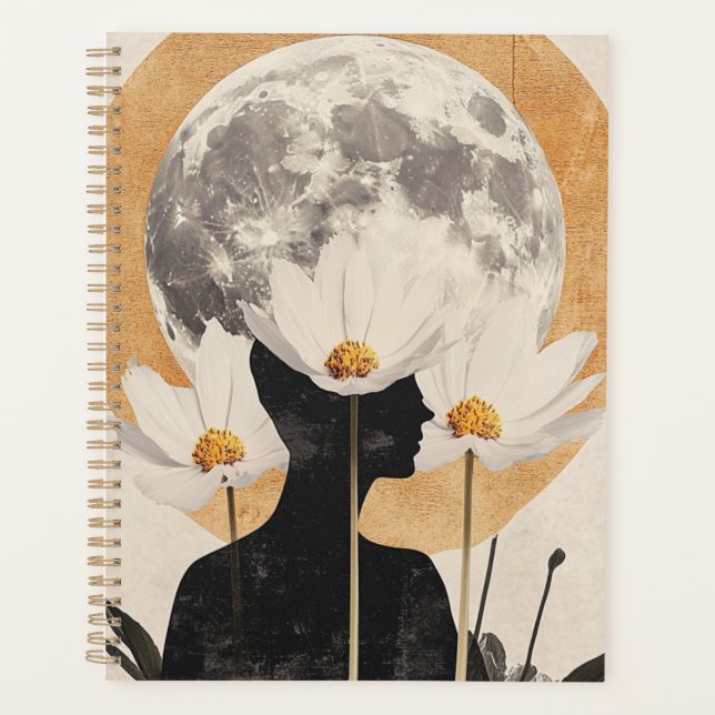 Silhouette Lune - Boho Élégance Vintage (Devant)