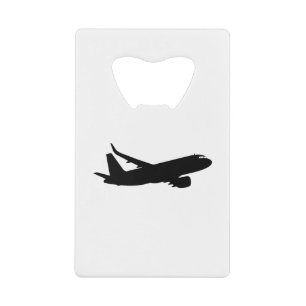 Silhouette noire de Jet Liner d'avion à personnali