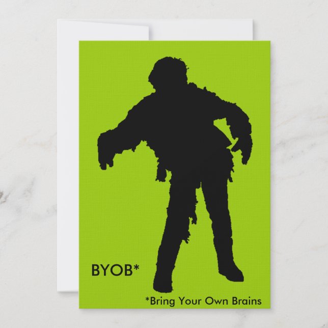 Silhouette noire Zombie (Devant)