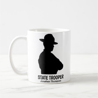 Silhouette Personnalisé État Trooper Coffee Mug