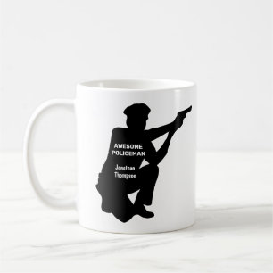 Silhouette Personnalisé Patrolman Café Mug