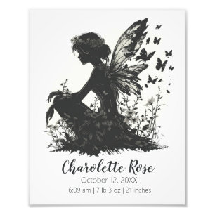 Silhouette   Poster des statistiques de naissance