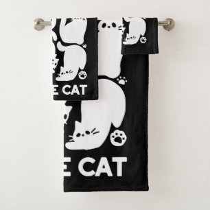 Silhouettes de chaton blanc - Design Feline mignon
