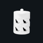 Silhouettes de chats noirs et blancs<br><div class="desc">Chats en noir et blanc.</div>
