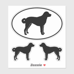 Silhouettes de Chien de Berger Anatolien Stickers