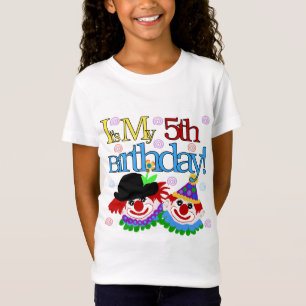 Silly Clowns 5th Birthday Tshirts et cadeaux